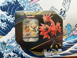 Pokemon Crown Zenith Galarian Zapdos 5 Pack Tin Sealed - Image 1
