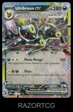 UMBREON EX 060/131 HOLO DOUBLE RARE PRISMATIC EVOLUTIONS POKEMON NM/M - Image 1