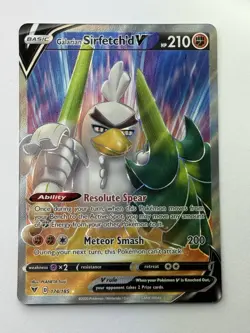 Galarian Sirfetch'd V Pokemon Vivid Voltage 174/185 Full Art Ultra Rare Gem Mint - Image 2