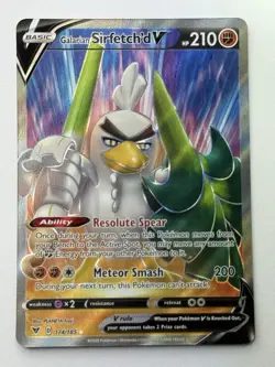 Galarian Sirfetch'd V Pokemon Vivid Voltage 174/185 Full Art Ultra Rare Gem Mint - Image 3
