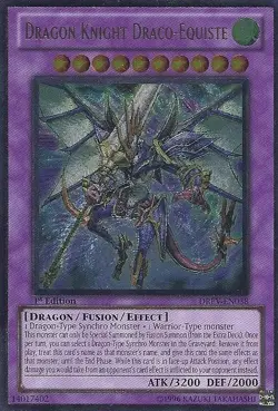 Yugioh! LP Dragon Knight Draco-Equiste - DREV-EN038 - Ultimate Rare - 1st Editio - Image 1