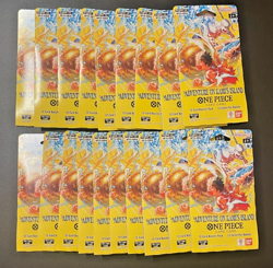 One Piece Card Game OP-15 KAMI'S ISLAND Sleeved Booster Pack Lot of 19 Sealed - Image 1