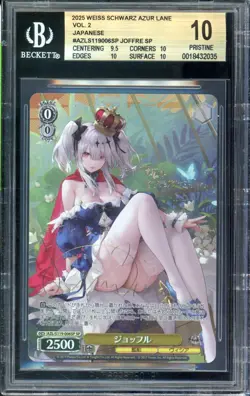 SIGNED Joffre Weiss Schwarz 2025 Azur Lane Vol.2 SP Japanese PRSITINE BGS 10 - Image 1