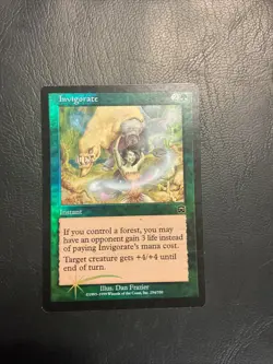Magic the Gathering Invigorate 254/350 Mercadian Masques Foil Rare LP JL - Image 1