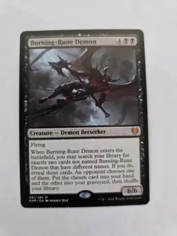 Burning-Rune Demon Kaldheim Regular - Image 1