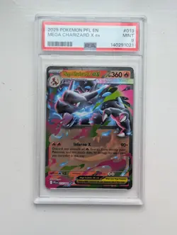 PSA 9 - Mega Charizard X EX Phantasmal Flames 013/094 Pokemon TCG - Image 1