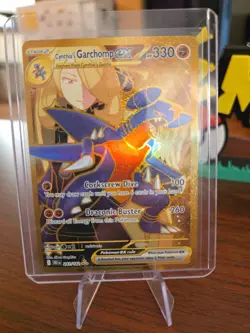 Cynthia's Garchomp ex 241/182 GOLD Hyper Rare Pokemon Destined Rivals - Image 1