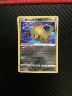 Radiant Jirachi Pokemon Silver Tempest 120/195 Radiant Rare NM - Image 1