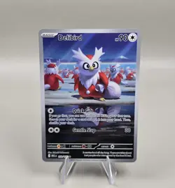 Delibird 152/132 Me01: Mega Evolution Holo Full Art IR Pokemon Card - NM - Image 1