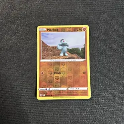Pokemon TCG Lost Origin Machop Reverse Holo Card 86/196 - Image 1