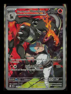 Team Rocket's Houndoom 191/182 Illustration Rare Destined Rivals NM/M Pokemon - Image 1
