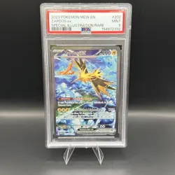 PSA 9 Zapdos EX 202/165 Special Illustration Rare Scarlet & Violet 151 Pokemon - Image 1