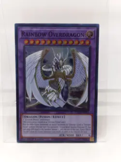 YUGIOH! Rainbow Overdragon SDCB-EN043 Super Rare 1st Edition Near Mint - Image 1