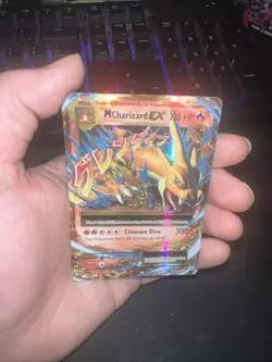 Pokemon Mega M Charizard EX Ultra Rare TCG Card 13/108 - Image 1