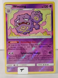 Weezing- Reverse Holo - SM: Unbroken Bonds #74 - POKEMON -NM -U Pick - Image 2