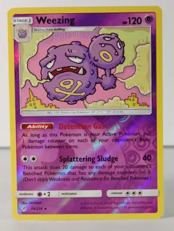 Weezing- Reverse Holo - SM: Unbroken Bonds #74 - POKEMON -NM -U Pick - Image 3