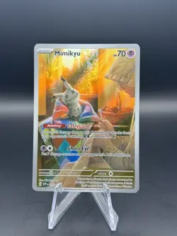 Pokemon Card TCG - Mimikyu SVP075 - Paldean Fates - Black Star Promo - NM ⭐ - Image 1