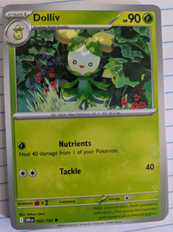 Pokemon TCG Dolliv Destined Rivals 022/182 Common Near Mint - Image 1