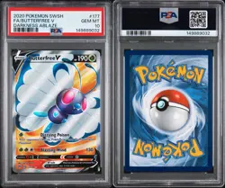 PSA 10 Gem Mint Butterfree V #177 Pokemon TCG 2020 SWSH - Image 3