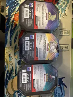 3x Pokemon Triple Whammy Tins Set Sealed Destined Rivals & Journey Together - Image 2