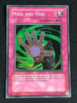 YUGIOH NULL AND VOID SOD-EN057 SUPER NM - Image 1