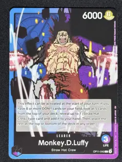 Monkey.D.Luffy (040) #OP11-040 A Fist of Divine Speed- One Piece Card TCG - Image 1