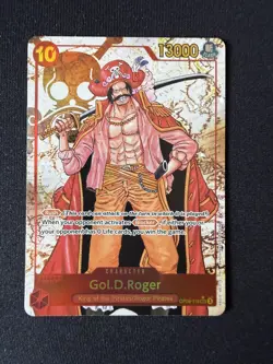 One Piece TCG English OP09-118 Alt Art SEC Gol.D.Roger Card NM - Image 1
