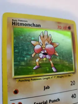 Hitmonchan Base Set Holo Pokemon Card WOTC - Image 2