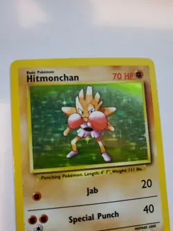 Hitmonchan Base Set Holo Pokemon Card WOTC - Image 5