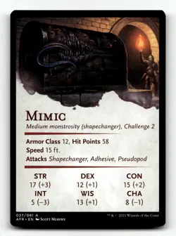 Mimic Art Card 27 S Art Series: Adventures in the Forgotten Realms - Image 2