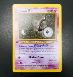 Pokemon Card 89/105 - 1st Edition Neo Destiny Unown V - Near Mint - SHIPS FAST!! - Image 2