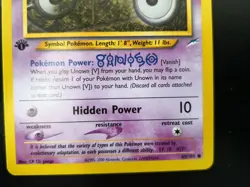 Pokemon Card 89/105 - 1st Edition Neo Destiny Unown V - Near Mint - SHIPS FAST!! - Image 5