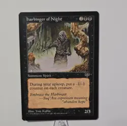 Wizards of the Coast Harbinger of Night Mirage Rare Black Creature 2/3 1996 - Image 1