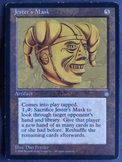 MTG Jester's Mask | Ice Age | LP | Rare Artifact | Old Border | - Image 1
