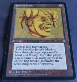 MTG Jester's Mask | Ice Age | LP | Rare Artifact | Old Border | - Image 2