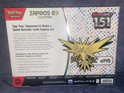 Pokemon TCG: Scarlet & Violet 151 Zapdos EX Collection Box New & Sealed - Image 2