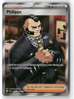 PHILIPPE 110/086 ULTRA RARE ME04: CHAOS RISING POKEMON NEAR MINT - Image 1