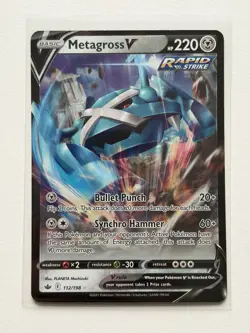 Metagross V - SWSH06: Chilling Reign (SWSH06) Ultra Rare 112/198 Pokemon - NM - Image 1