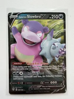 Galarian Slowbro V - 099/189 - SWSH10: Astral Radiance - Ultra Rare Pokemon - NM - Image 1