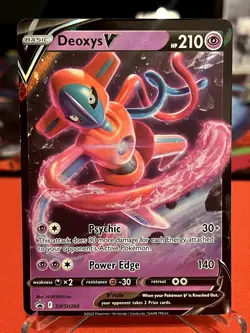 Deoxys V SWSH266 Holo Promo Sword & Shield Promo Pokemon Near Mint - Image 1