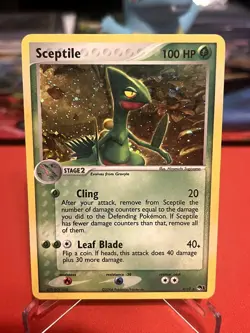 Sceptile 4/17 Rare POP Series 1 Pokemon Moderately Played - Image 1