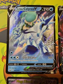 Pokemon Holo 4-Card Lot Ice Rider Calyrex V Crobat V +2 - Image 2