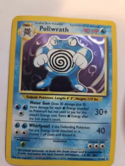 Poliwrath Base Set Pokemon Card Base WOTC - Image 1