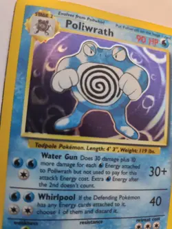 Poliwrath Base Set Pokemon Card Base WOTC - Image 2