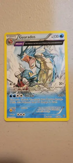 Gyarados (21/98) Holo Rare card from the 2015 Pokemon XY - Ancient Origins set. - Image 1