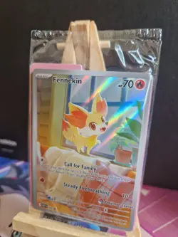 Pokemon TCG Chaos Rising Fennekin Pokemon Center 080 Stamped Promo Card - Sealed - Image 2