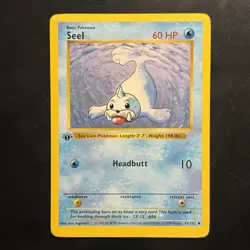 Pokemon Vintage 1st Edition Seel 041/102 Base Set (Shadowless) Wotc 1999 - Image 1