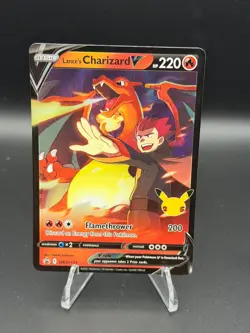 Lance's Charizard V SWSH133 Holo Promo Sword & Shield Promo Pokemon Near Mint - Image 1