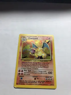 Charizard 4/102 Base Set Unlimited 1999 Holo Rare WOTC Pokemon LP/MP - Image 3