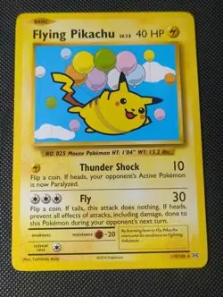 Pokemon TCG Flying Pikachu 110/108 Rare Secret Evolutions - Image 1